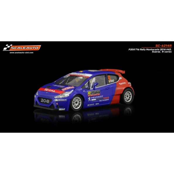 Scaleauto SC-6214R Peugeot 208 Rally Montecarlo 2016 n42 Suarez