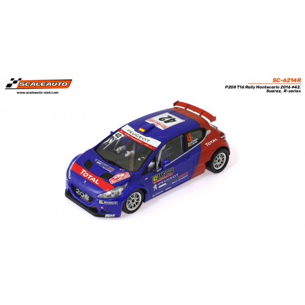 Scaleauto SC-6214R Peugeot 208 Rally Montecarlo 2016 n42 Suarez
