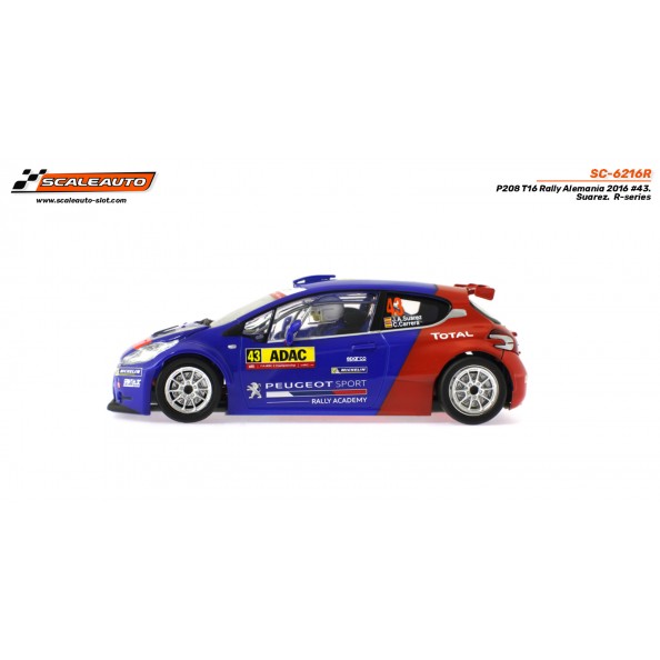 Scaleauto SC-6216R Peugeot 208 Rally Alemania 2016 n43 Suarez