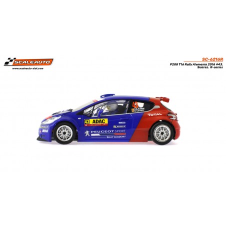 Scaleauto SC-6216R Peugeot 208 Rally Alemania 2016 n43 Suarez