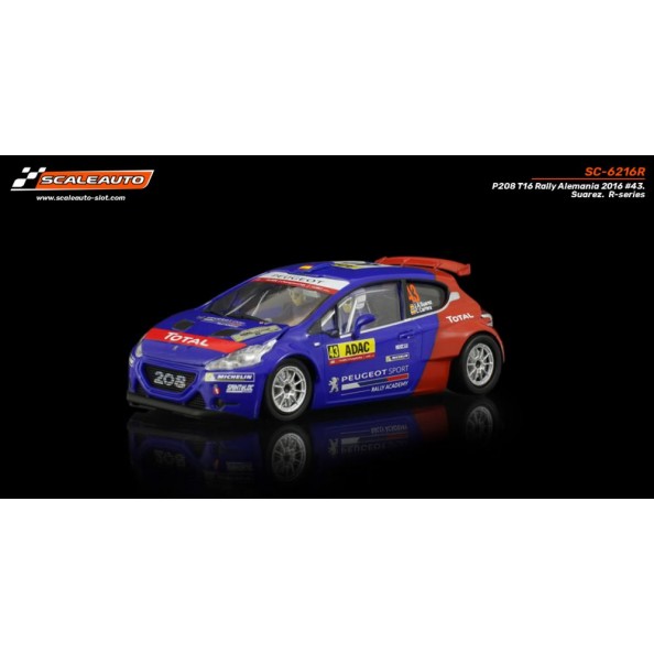 Scaleauto SC-6216R Peugeot 208 Rally Alemania 2016 n43 Suarez