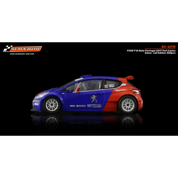 Scaleauto SC-6215 Peugeot 208 Rally Portugal Test Carlos Sainz