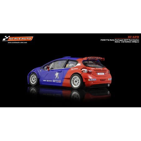 Scaleauto SC-6215 Peugeot 208 Rally Portugal Test Carlos Sainz