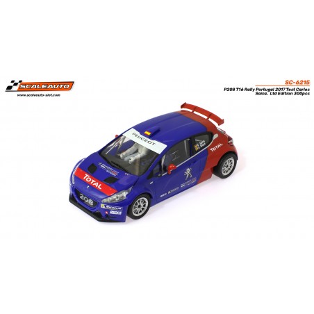 Scaleauto SC-6215 Peugeot 208 Rally Portugal Test Carlos Sainz