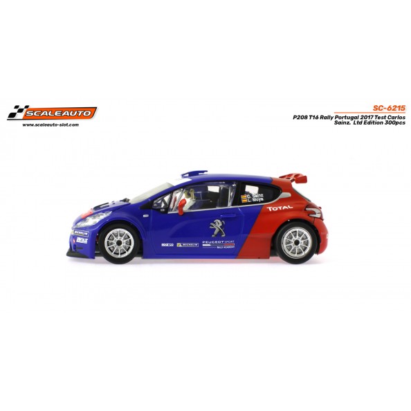 Scaleauto SC-6215 Peugeot 208 Rally Portugal Test Carlos Sainz