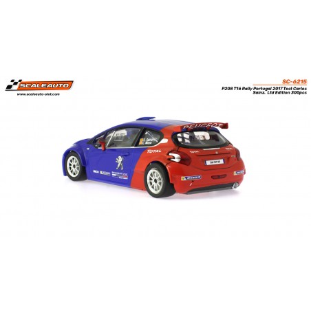 Scaleauto SC-6215 Peugeot 208 Rally Portugal Test Carlos Sainz