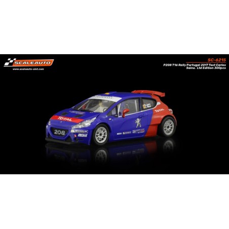 Scaleauto SC-6215 Peugeot 208 Rally Portugal Test Carlos Sainz