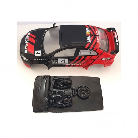 Mustang M-L0044R Lexan rally Mitsubishi EVO X Avant Slot