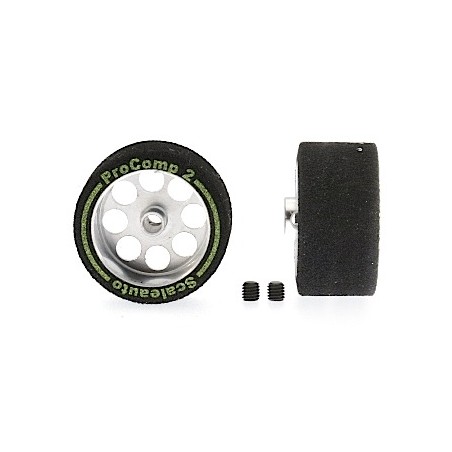 SCALEAUTO SC-2634P RUEDA ESPUMA 1/24 24,5x13mm  LLANTA 19mm ALIGERADA PROCOMP 2