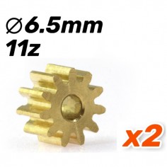 Scaleauto SC-1094A65 Piñón 11 dientes latón diam 6.5mm