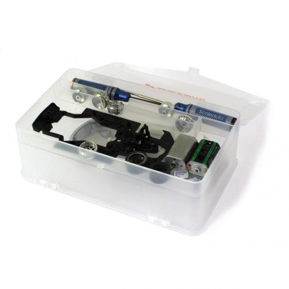 Scaleauto SC-5098 Caja organizadora doble para 1/32 o chasis 1/24