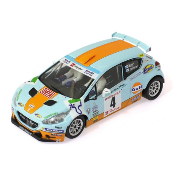 Scaleauto SC-6236R Peugeot 208 Artic Rally 2016 n4 Gulf Racing