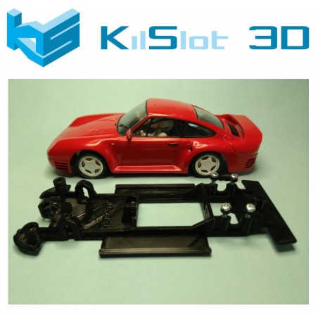 KILSLOT KS-BP3B CHASIS 3D LINEAL BLACK PORSCHE 959 MSC