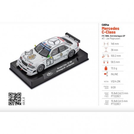 Slot.it SI-CA54A Mercedes C-Classe n3 1996 Interlagos GP