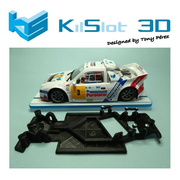 KILSLOT KS-AF28 CHASIS 3D ANGULAR RACE 2018 FORD RS200 MSC