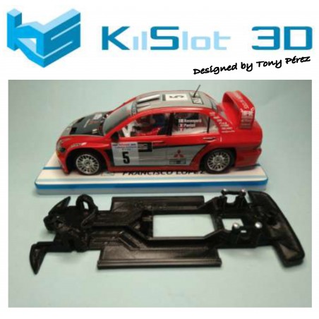 KILSLOT KS-RN78 CHASIS 3D LINEAL RACE 2018 MITSUBISHI EVO VIII WRC NINCO
