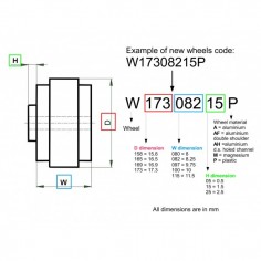 Slot.it SI-W17310005P Llanta PRO plástico 17,3x10mm 2