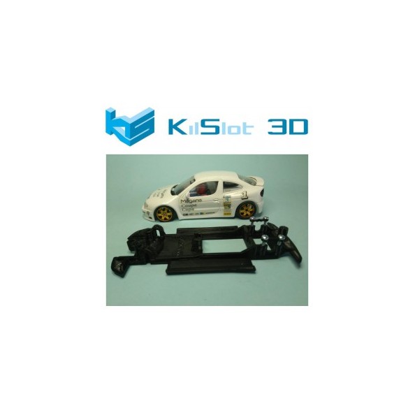 KILSLOT KS-CM2B CHASIS 3D LINEAL BLACK RENAULT MEGANE KIT CAR NINCO