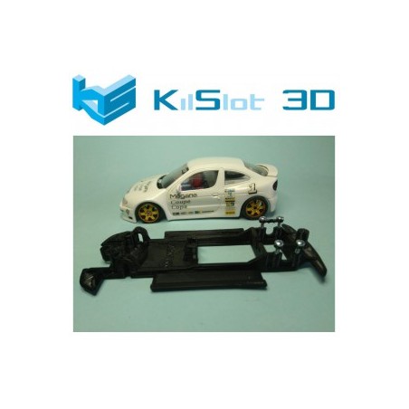 KILSLOT KS-CM2B CHASIS 3D LINEAL BLACK RENAULT MEGANE KIT CAR NINCO