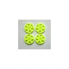 MUSTANG SC-T158SC3Y tapacubos Amarillo Galaxy type Impreza para llanta 15,8mm Scaleauto