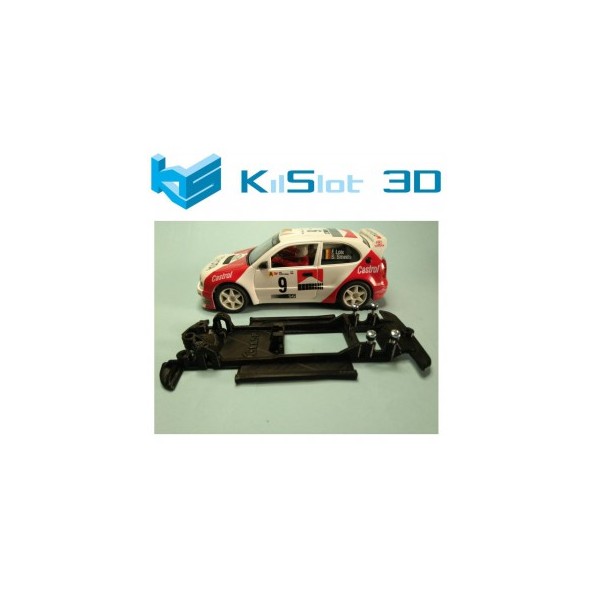KILSLOT KS-CC5B CHASIS 3D LINEAL BLACK TOYOTA COROLLA WRC NINCO