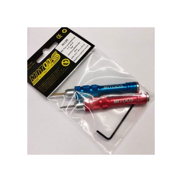 Mitoos M130 Pack destornilladores allen 1,3 + 0,9