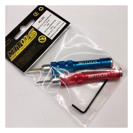 Mitoos M130 Pack destornilladores allen 1,3 + 0,9