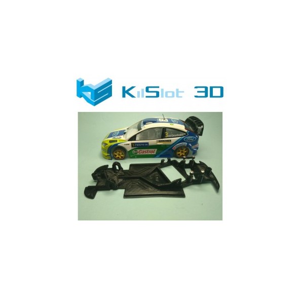 KILSLOT KS-AN38 CHASIS 3D ANGULAR RACE 2018 FORD FOCUS WRC NINCO