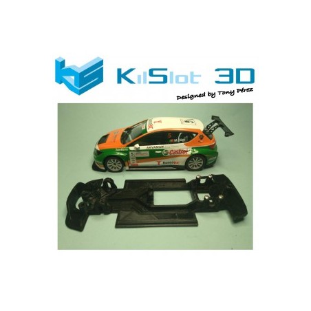 KILSLOT KS-VL1T CHASIS 3D LINEAL RACE SOFT SEAT LEON SCX (VELOCIDAD)
