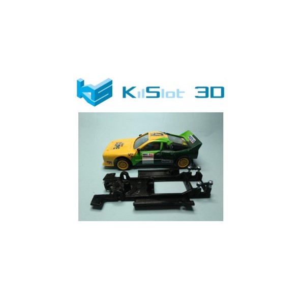 KILSLOT KS-CL1B CHASIS 3D LINEAL BLACK LANCIA 037 SCX