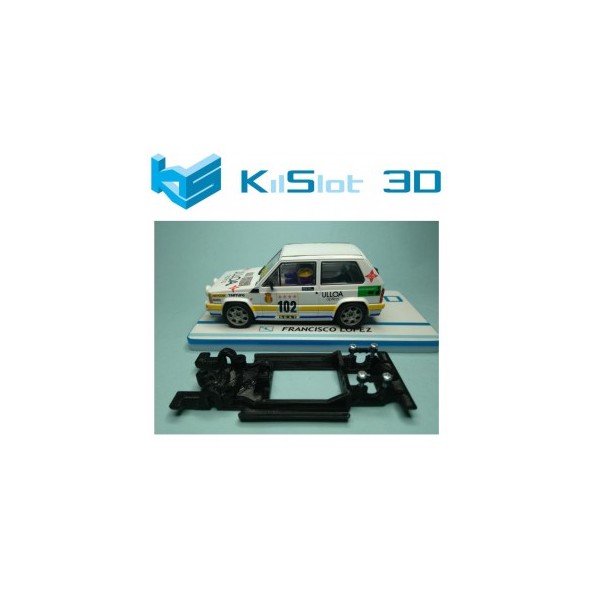 KILSLOT KS-BR8B CHASIS 3D LINEAL BLACK RENAULT 8 TS SCX