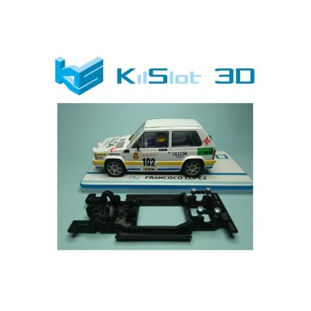 KILSLOT KS-BR8B CHASIS 3D LINEAL BLACK RENAULT 8 TS SCX