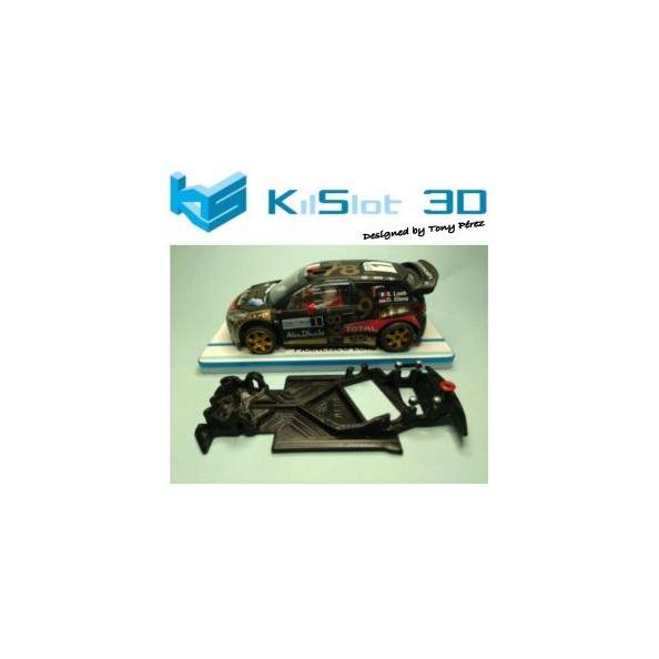 KILSLOT KS-AC18 CHASIS 3D ANGULAR RACE 2018 CITROEN DS3 WRC SCX