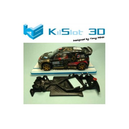KILSLOT KS-AC18 CHASIS 3D ANGULAR RACE 2018 CITROEN DS3 WRC SCX
