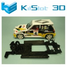 KILSLOT KS-BR5B CHASIS LINEAL BLACK RENAULT 5 MAXI TURBO SCX