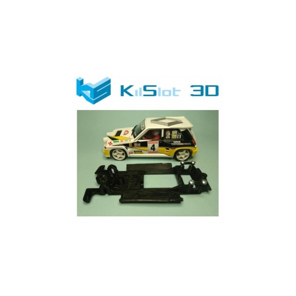 KILSLOT KS-BR5B CHASIS LINEAL BLACK RENAULT 5 MAXI TURBO SCX