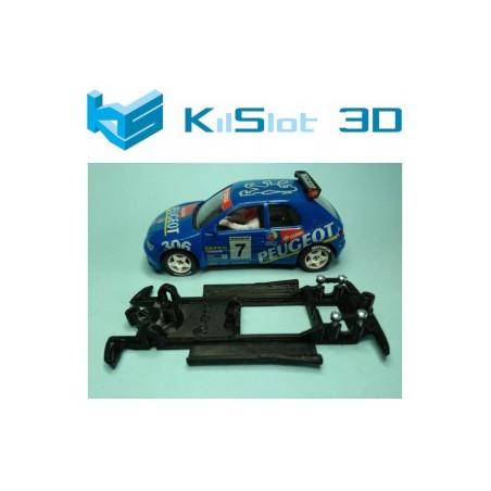 KILSLOT KS-CP1B CHASIS 3D LINEAL BLACK PEUGEOT 306 KIT CAR NINCO