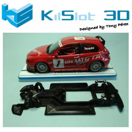 KILSLOT KS-VA2T CHASIS 3D LINEAL RACE SOFT ALFA ROMEO 147 FLY (VELOCIDAD)