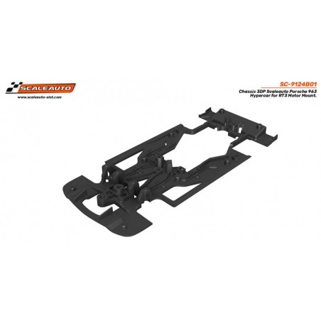 Scaleauto SC-9124B01 Chasis 3DP Scaleauto Porsche 963 Hypercar para cuna RT3