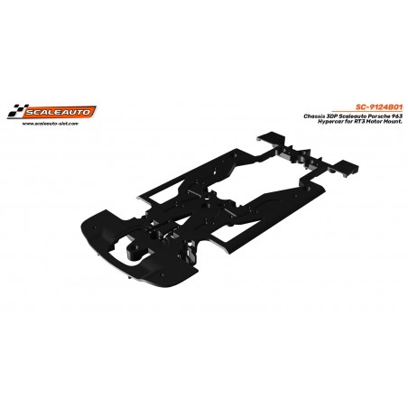 Scaleauto SC-9124B01 Chasis 3DP Scaleauto Porsche 963 Hypercar para cuna RT3