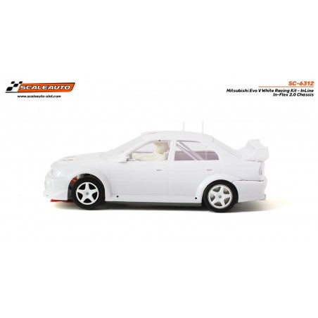 Scaleauto SC-6312 Mitsubishi Evo V en ángulo kit en blanco
