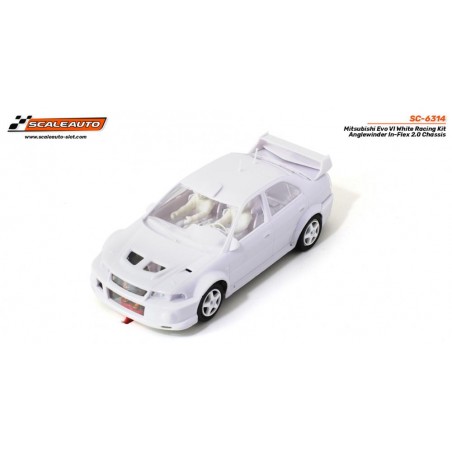 Scaleauto SC-6314 Mitsubishi Evo VI en ángulo kit en blanco