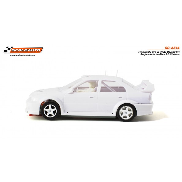 Scaleauto SC-6314 Mitsubishi Evo VI en ángulo kit en blanco