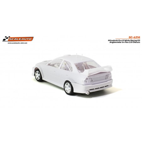 Scaleauto SC-6314 Mitsubishi Evo VI en ángulo kit en blanco