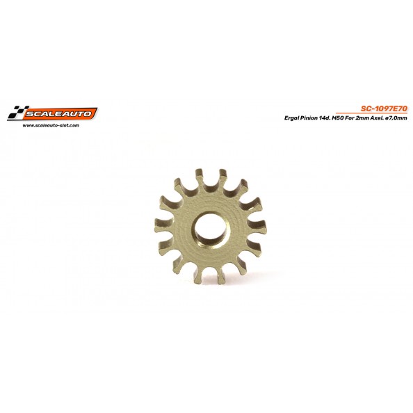 Scaleauto SC-1097E70 Piñón 13 dientes ergal diam 7mm