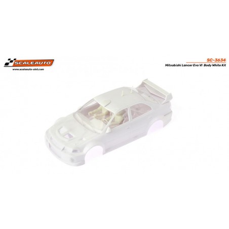 Scaleauto SC-3634 Carrocería Mitsubishi Lancer Evo VI blanca