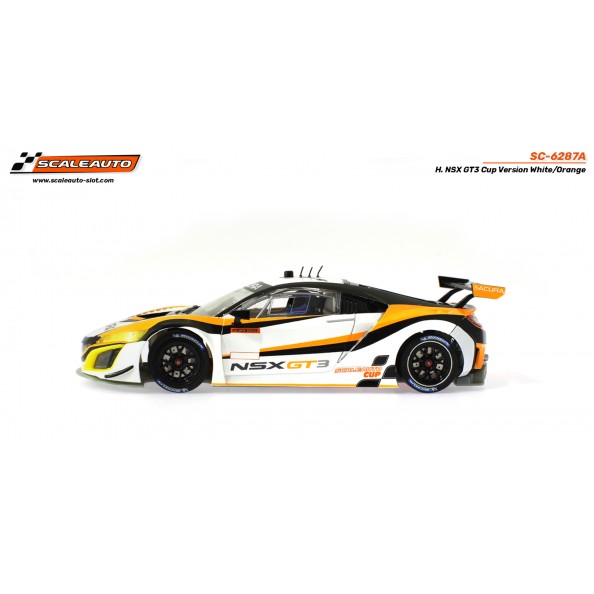 Scaleauto SC-6287A Honda NSX GT3 Cup Blanco Naranja