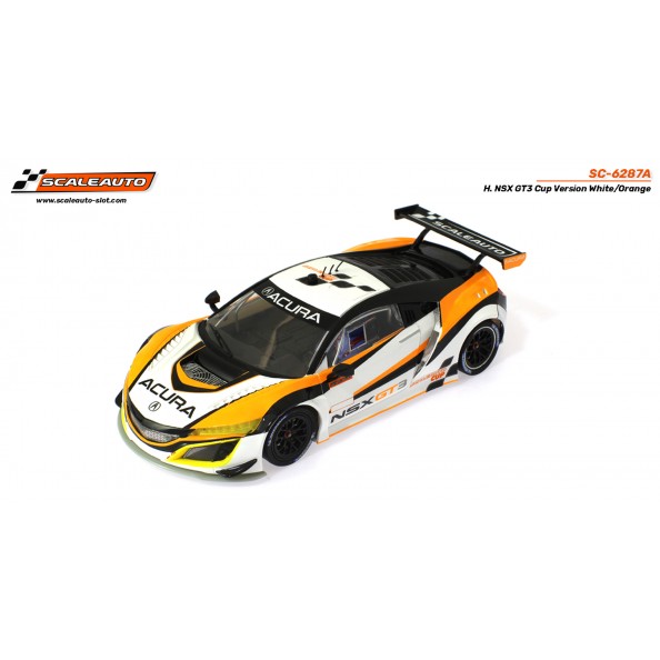 Scaleauto SC-6287A Honda NSX GT3 Cup Blanco Naranja