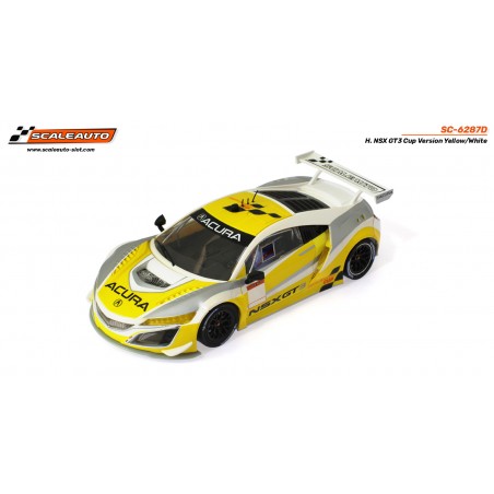 Scaleauto SC-6287D Honda NSX GT3 Cup Amarillo Blanco