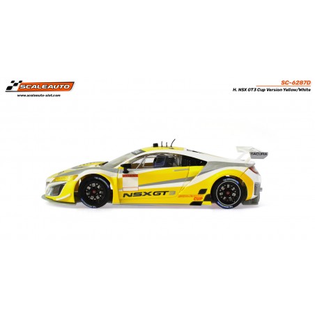 Scaleauto SC-6287D Honda NSX GT3 Cup Amarillo Blanco